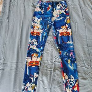 Womens OS Disney Villains Leggings New